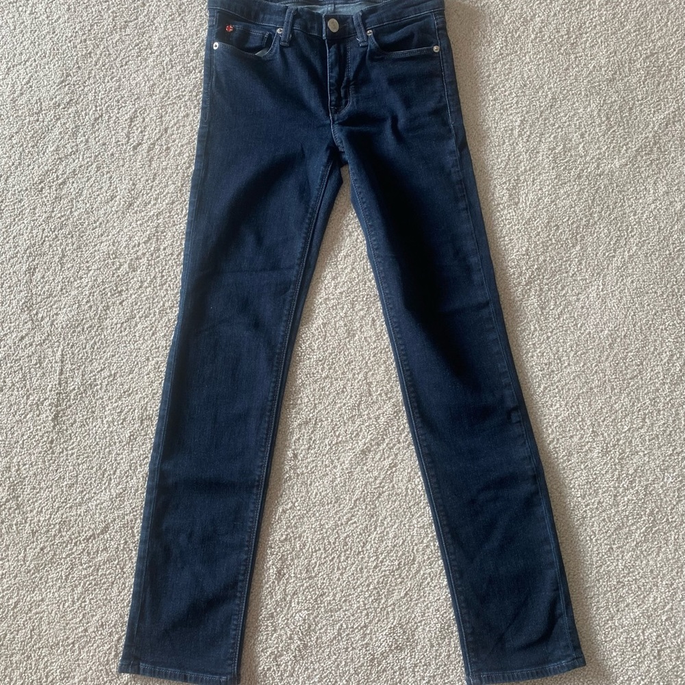 Women’s Hudson,*original* Krista Mid/Low-Rise straight jeans, Sz 26, Dark Navy,